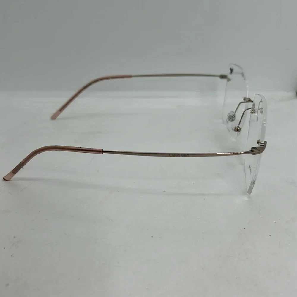Calvin Klein CK22125TC Unisex Eyeglasses Frames 55-17-150 Rimless NWT - Picture 6 of 7